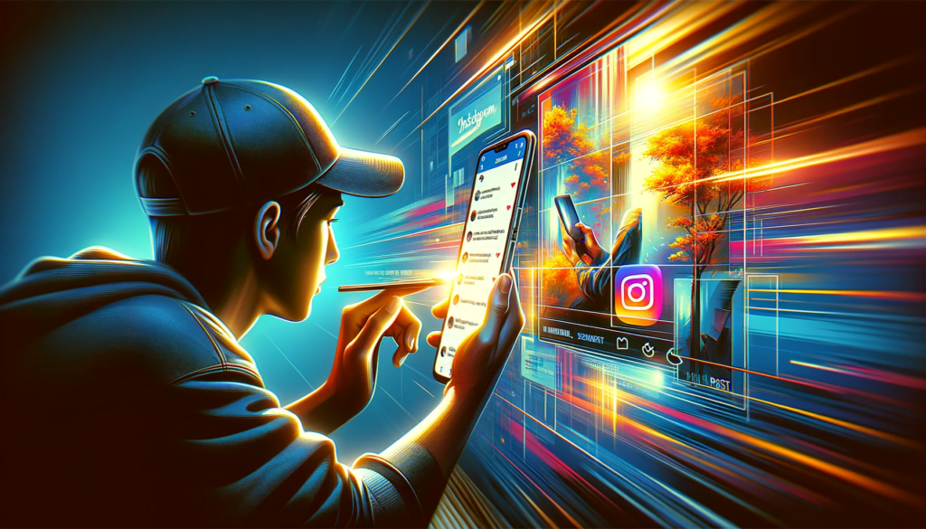 Instagram Stories vs. Posts : Smartphone user comparing Instagram Stories and Posts interfaces for effective social media marketing.