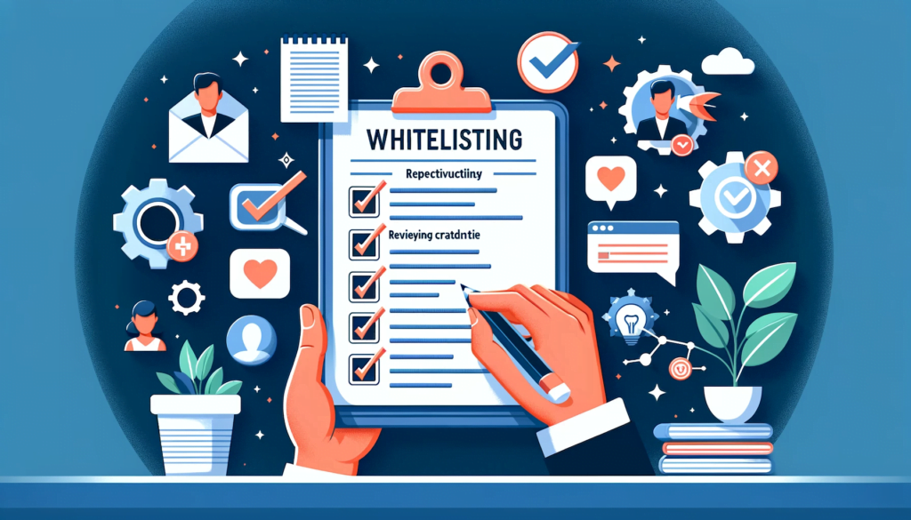 Checklist and strategies for effective whitelisting on social media.