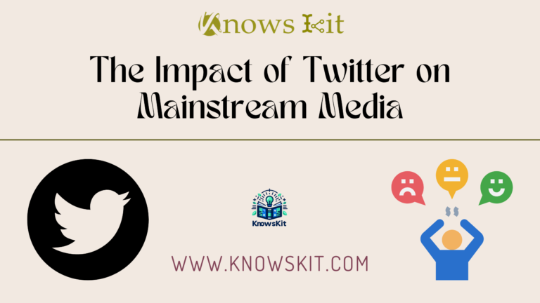 The Impact of Twitter on Mainstream Media