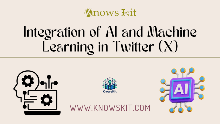 Integration of AI and Machine Learning in Twitter (X)