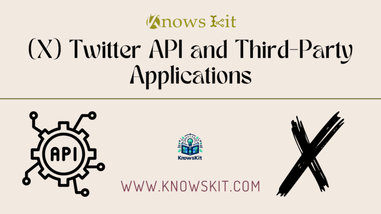(X) Twitter API and Third-Party Applications